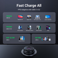 UGREEN 69W ładowarka samochodowa USB typ C podwójny Port PD QC 4.0 3.0 szybkie ładowanie do laptopa ładowarka samochodowa do telefonu iPhone 13 12 Samsung 5